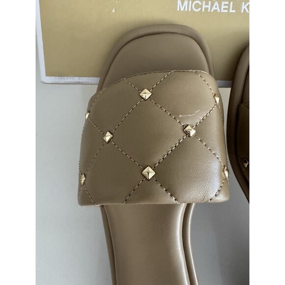 Michael Michael Kors Women's Sandals & Flip Flops Hayworth Slide Camel size 6M - Picture 5 of 13